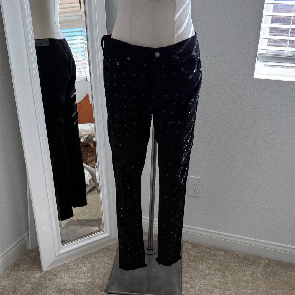 Carmar Black rhinestone Jeans